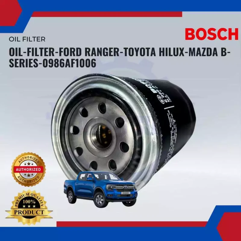 Oil Filter-Ford Ranger-Toyota Hilux-Mazda B-Serie-BOSCH-0986AF1006
