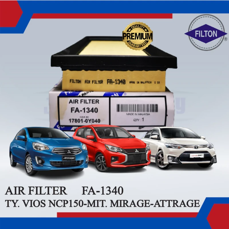 Air Filter-Toyota Vios Ncp150-Mitsubishi Mirage-Attrage-FILTON-FA-1340-17801-0Y040