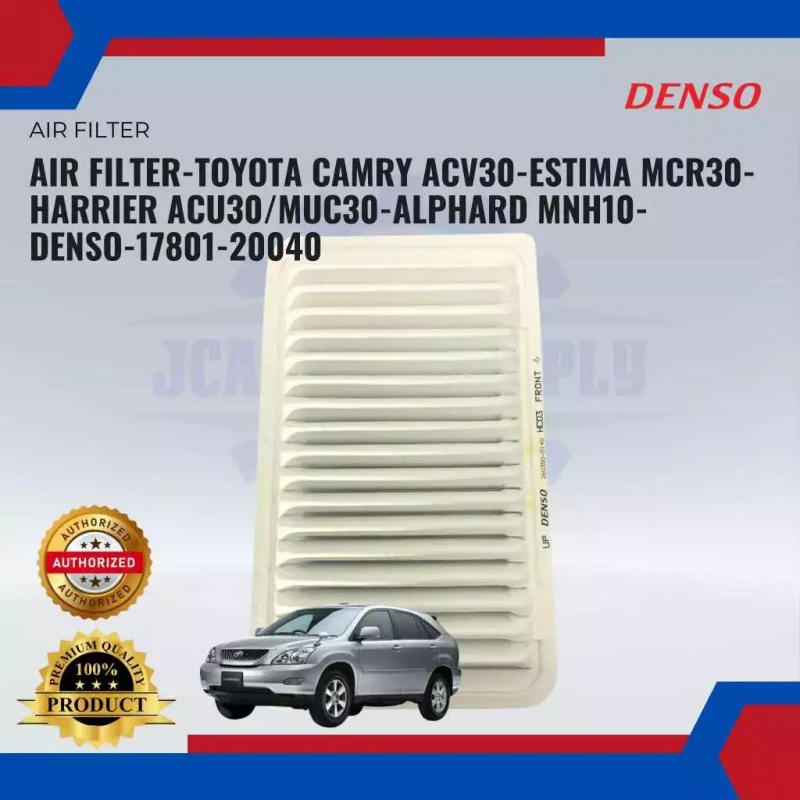 Air Filter-Toyota Camry ACV40-Estima MCR30-Harrier ACU30 MUC30-Alphard MNH10-DENSO-MA260300-01403Z