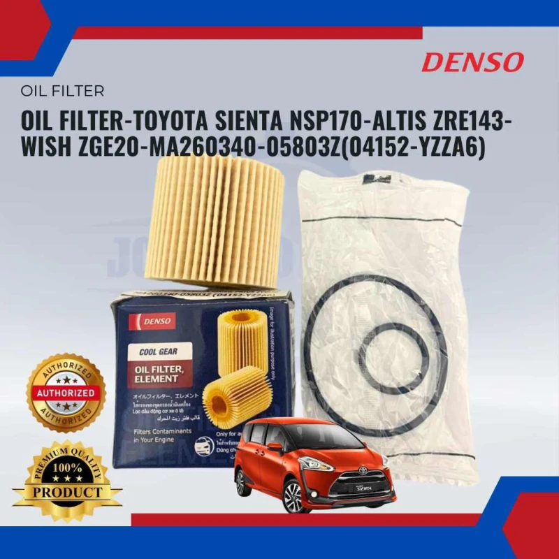 Oil Filter-Toyota Sienta NSP170-Altis ZRE143-Wish ZGE20-MA260340-05803z(04152-YZZA6)
