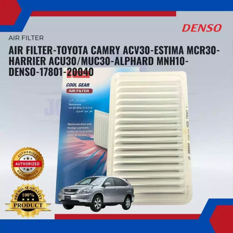 Air Filter-Toyota Camry ACV40-Estima MCR30-Harrier ACU30 MUC30-Alphard MNH10-DENSO-MA260300-01403Z