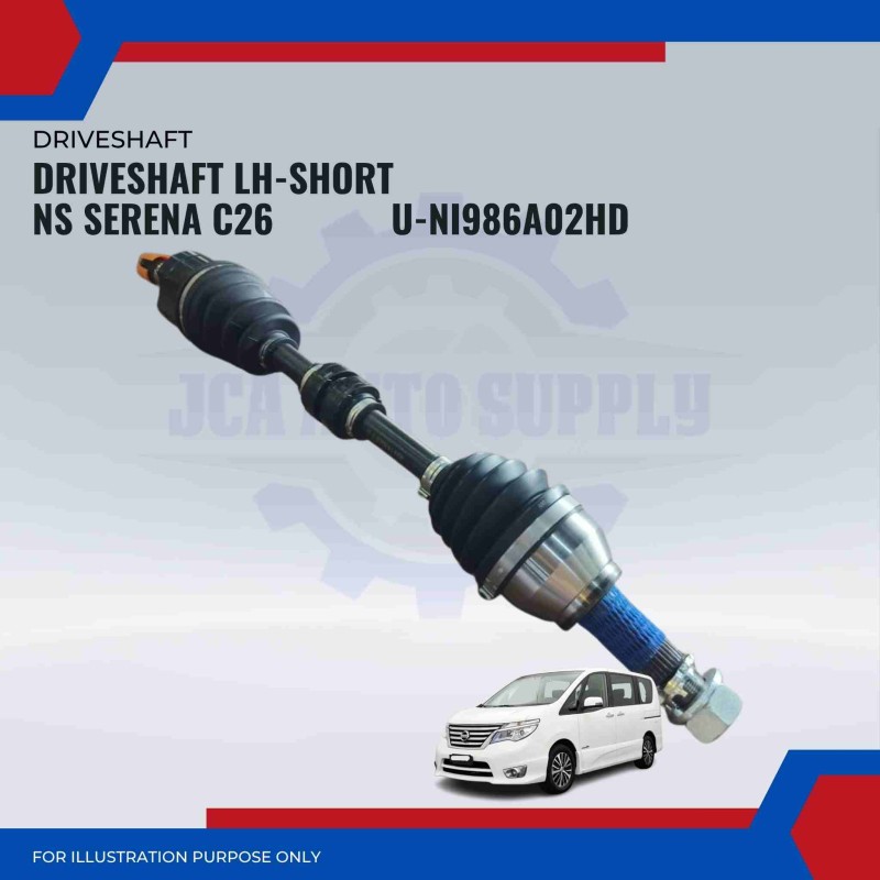 Driveshaft LH Short-Nissan Serena C26-Anshin-U-NI986A02HD
